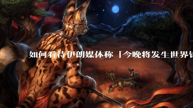如何看待伊朗媒体称「今晚将发生世界铭记的大事」？可能是什么？